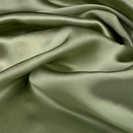 Mulberry Silk Charmeuse Satin - Mist Green