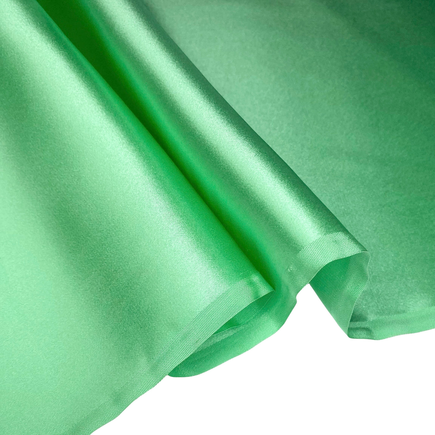 Mulberry Silk Charmeuse Satin Remnant Mint