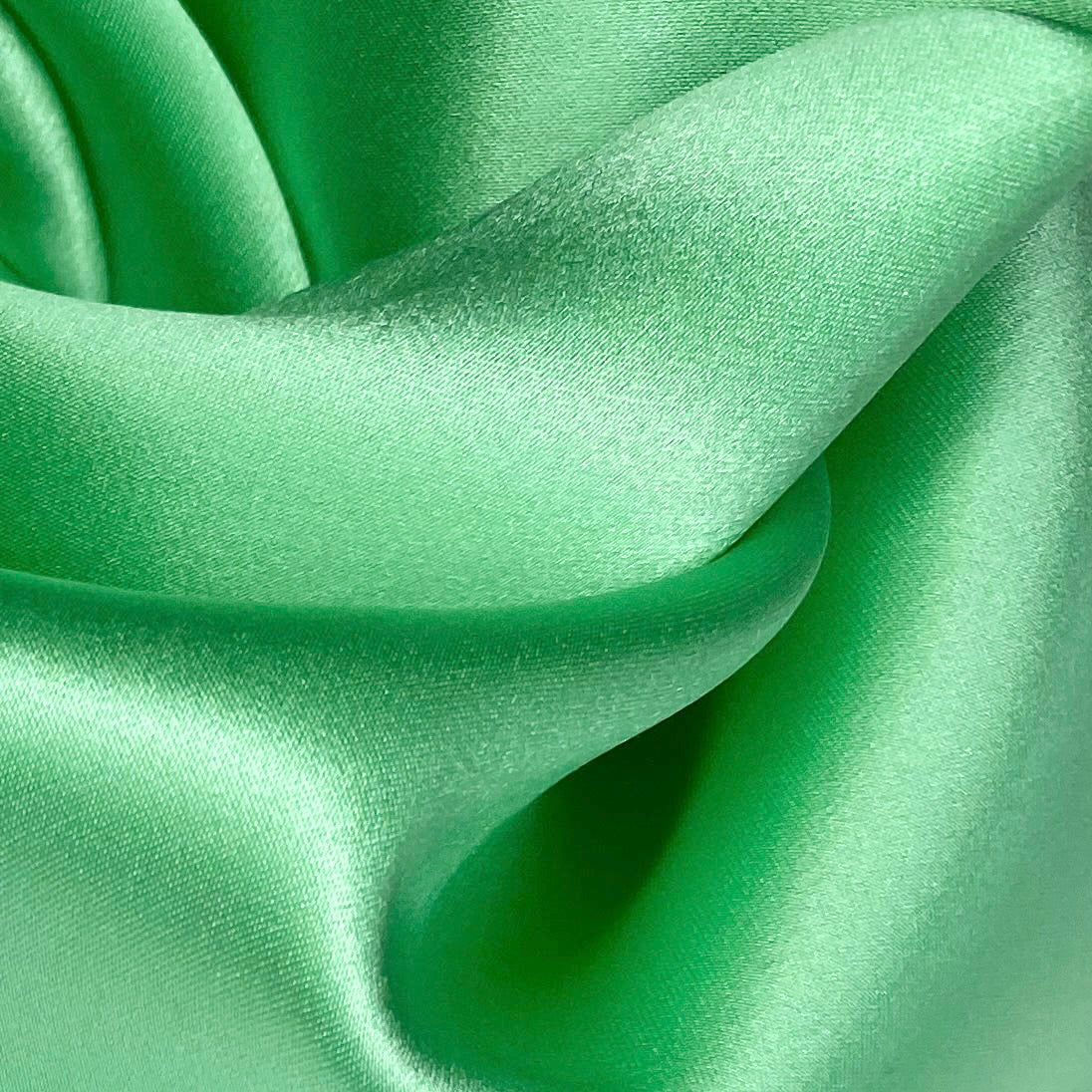 Mulberry Silk Charmeuse Satin Remnant Mint