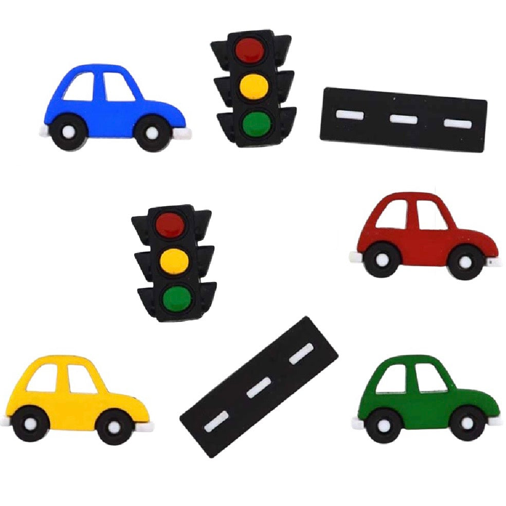 Novelty Shank Button On The Road Again 8 count