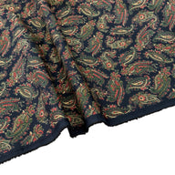 Paisley Viyella Cotton Lawn Navy/Red/Green