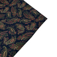 Paisley Viyella Cotton Lawn Navy/Red/Green