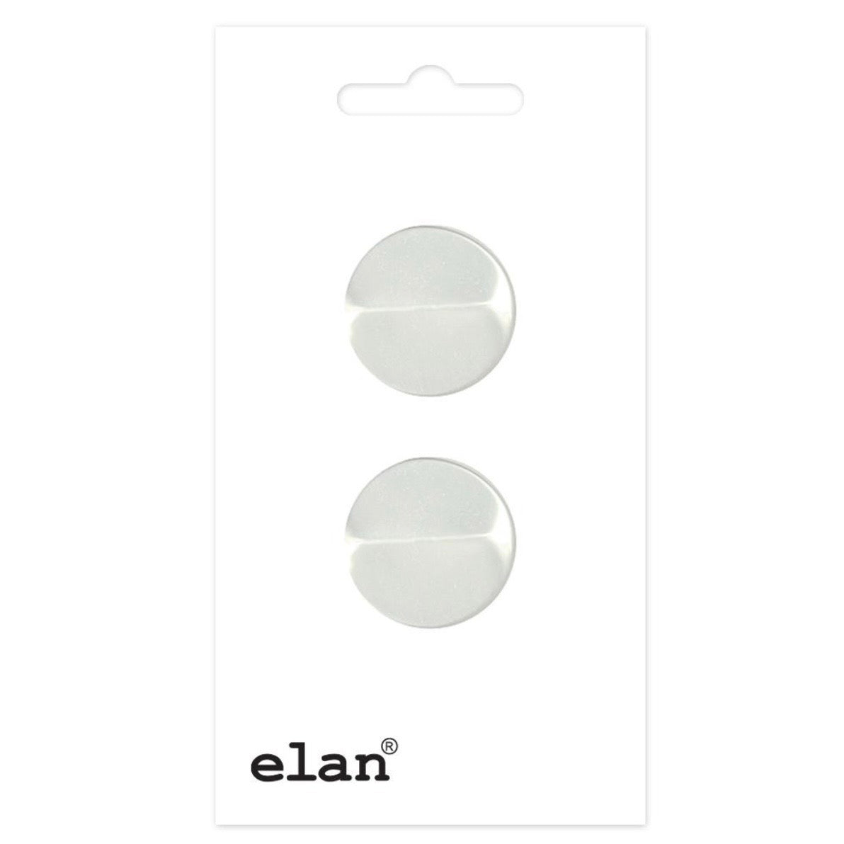 Shank Button 19mm White 2 count