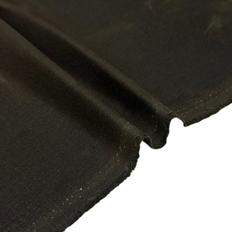 Waxed Cotton Canvas 13oz Remnant Dark Brown