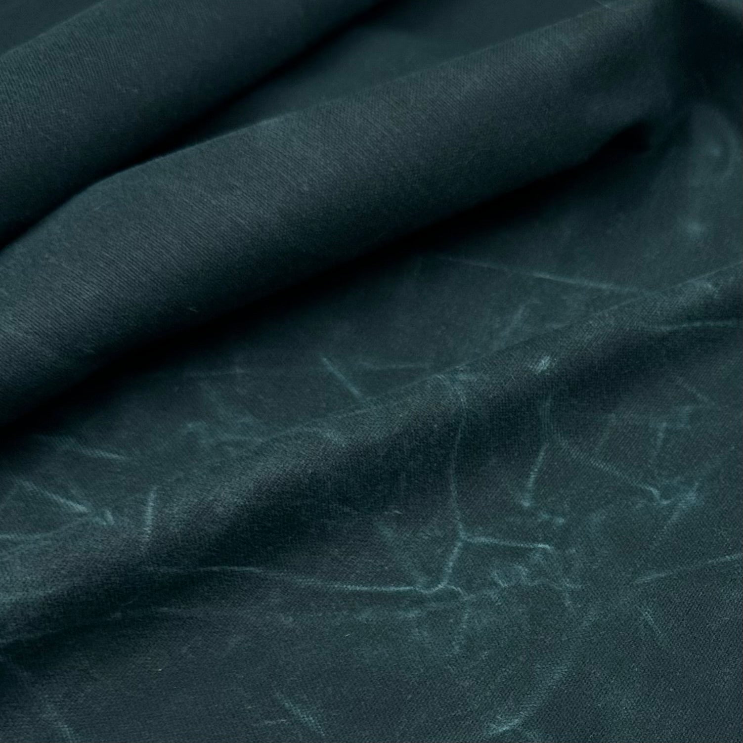 Waxed Cotton Canvas 13oz Emerald