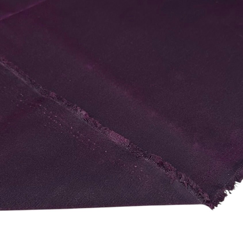 Waxed Cotton Canvas 13oz Plum