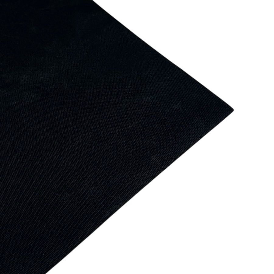 Waxed Cotton Canvas 13oz Remnant Black