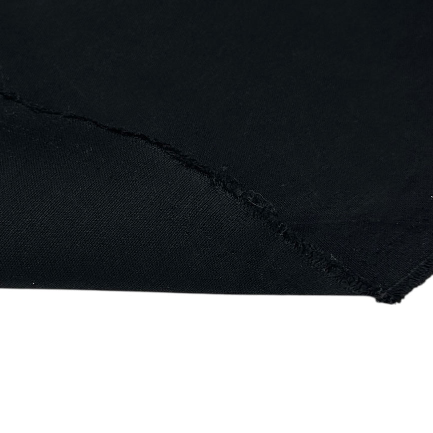 Waxed Cotton Canvas 13oz Remnant Black