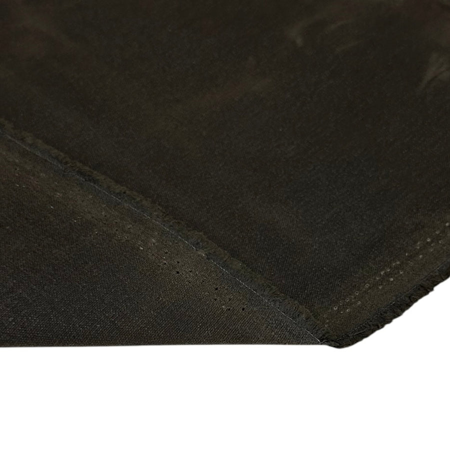 Waxed Cotton Canvas 13oz Remnant Dark Brown