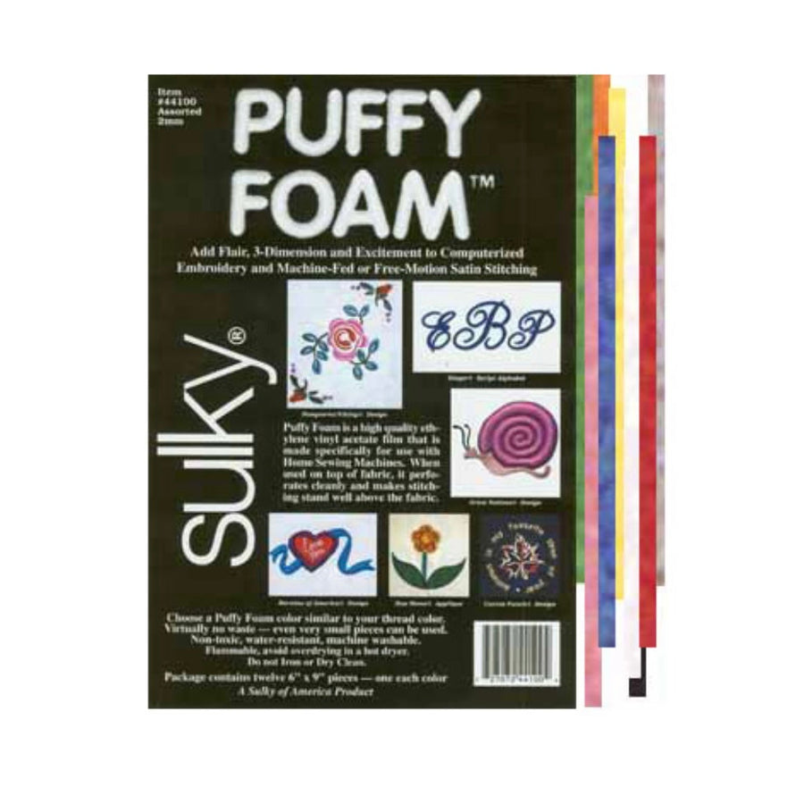 Puffy Foam - 12 Assorted Colours - 3mm