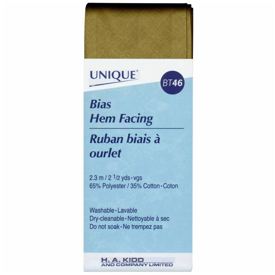 Bias Hem Facing - 50mm x 2.3m - Taupe