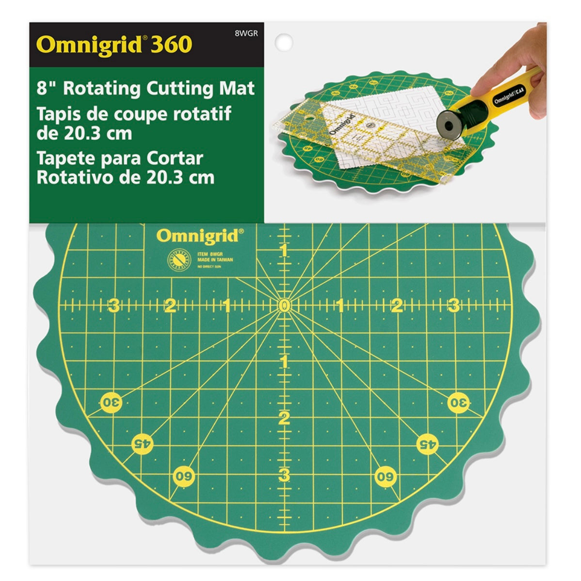 Omnigrid 360° Rotating Cutting Mat - 8"