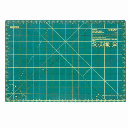 Double Sided Rotary Mat - 12” x 18” - Green