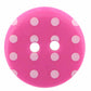 Novelty 2-Hole Button - Polka Dots - Yellow - 18mm - 3pcs