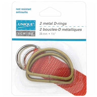 Metal D-Rings - 51mm (2″) - Silver - 2 pcs.