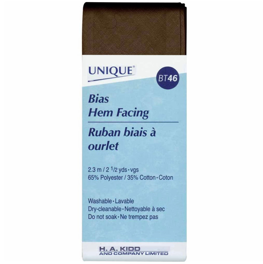 Bias Hem Facing - 50mm x 2.3m - Mocha