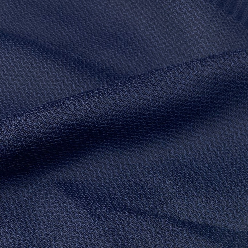 Super 100’s High Twist Wool Suiting - Remnant 1 1/2 Yards - Navy/Black