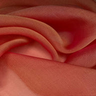 Shot Silk Chiffon - Peach/Magenta
