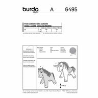 Burda Style 6495 - Horse & Unicorn Sewing Pattern