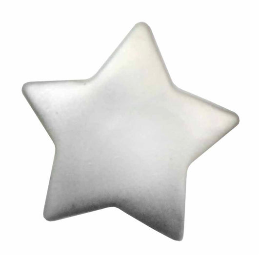 Novelty Shank Button - Silver Star - 13mm - 4pcs