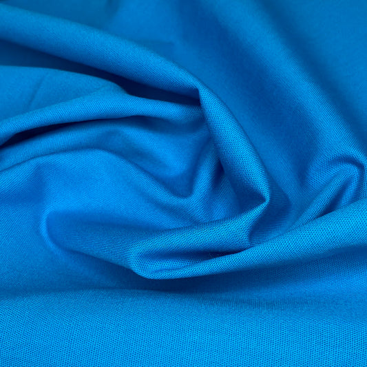 Cotton/Polyester Broadcloth - 59” - Aqua