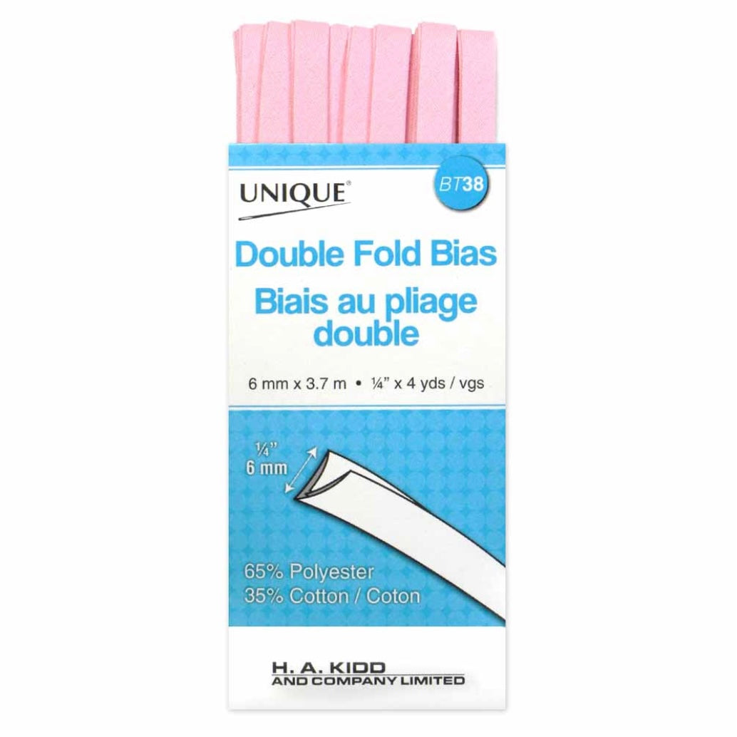 Double Fold Bias Tape - 6mm x 3.7m - Gold