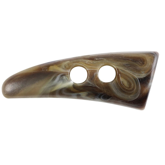 Toggle Button - 44mm - 1pc - Brown