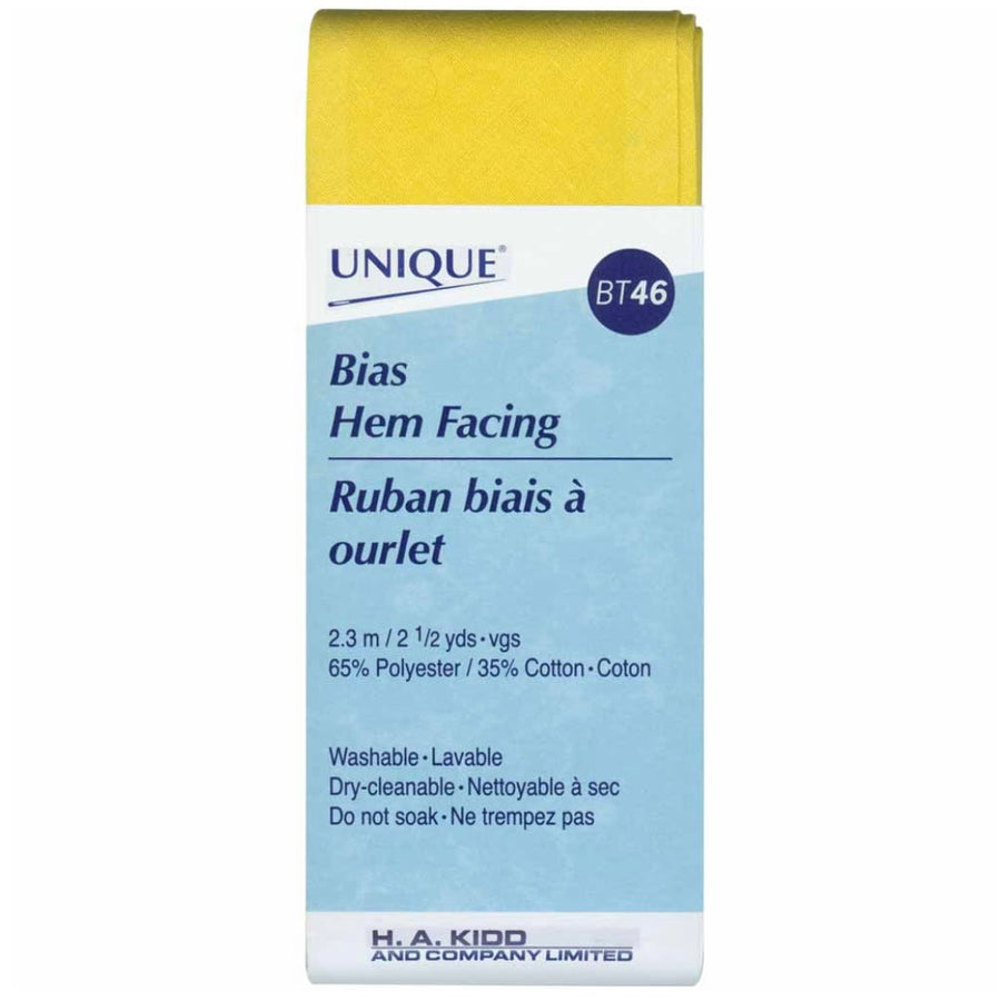 Bias Hem Facing - 50mm x 2.3m - Canary
