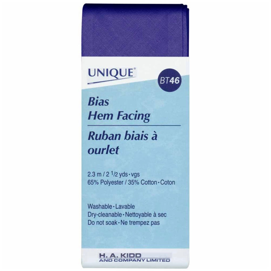 Bias Hem Facing - 50mm x 2.3m - Royal Blue