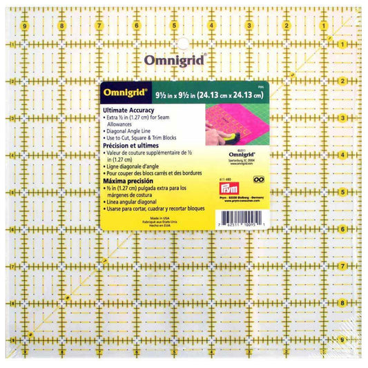 Ruler with Grid - 9 1/2” x 9 1/2”