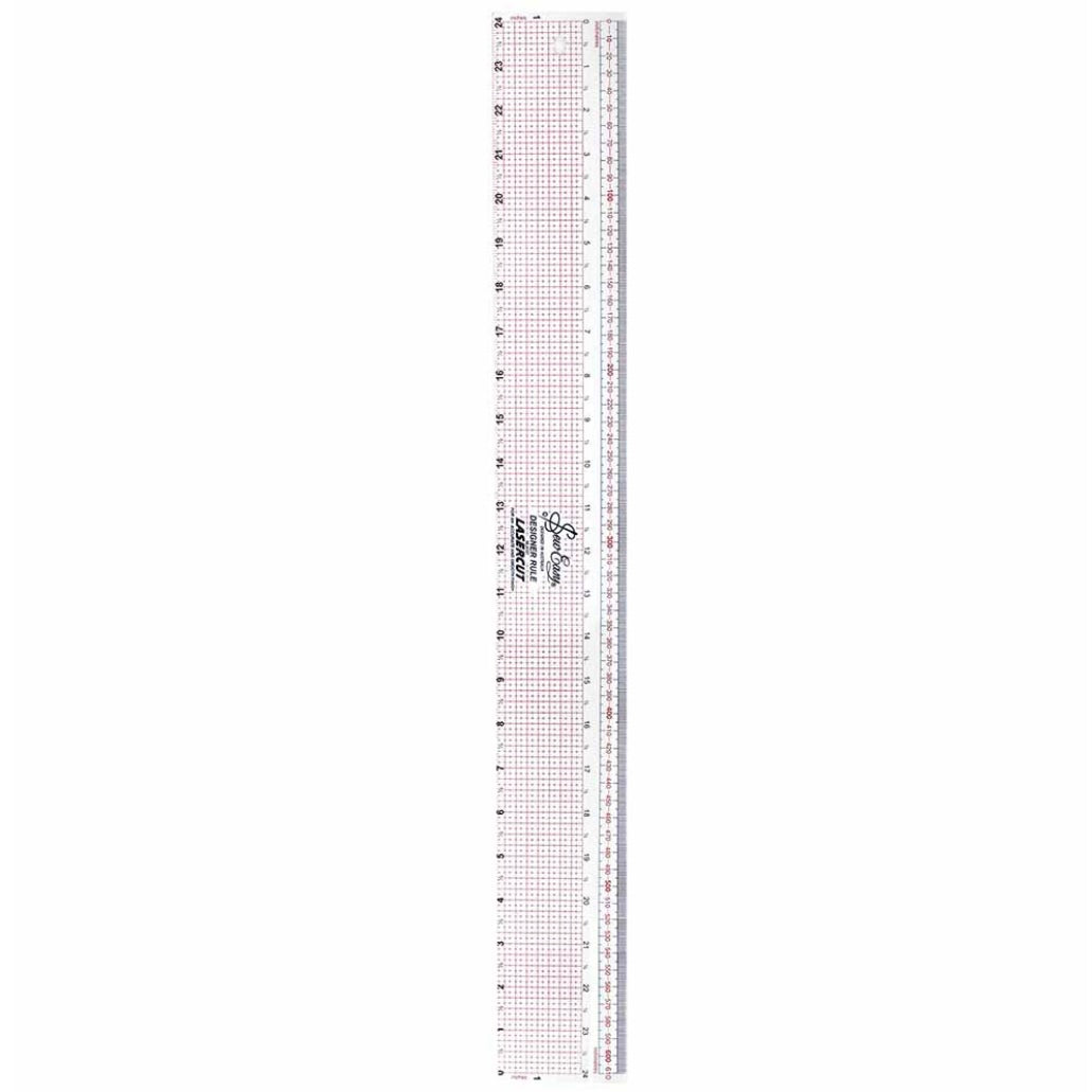Designer Ruler - Metric / Imperial - 3” x 24” · King Textiles