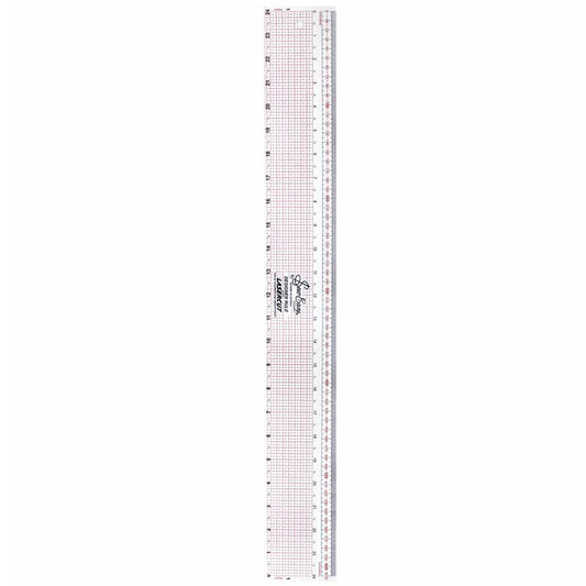 Designer Ruler - Metric / Imperial - 3” x 24”