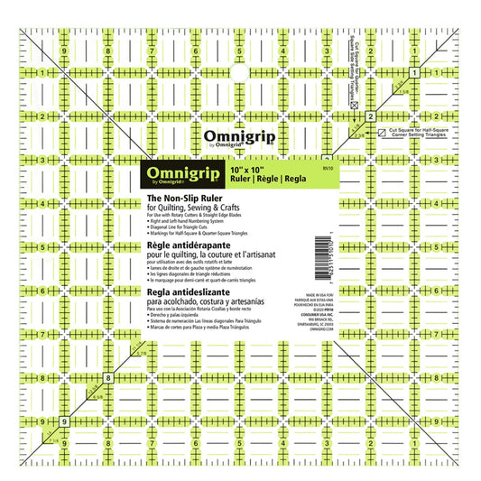 Square Ruler - 10” x 10”