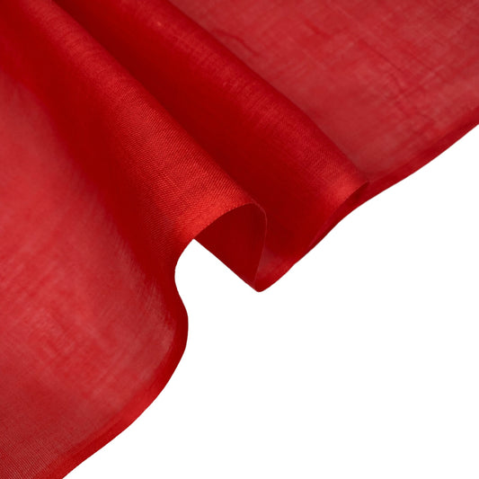 Cotton/Polyester Voile - Red