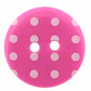 Novelty 2-Hole Button - Polka Dots - Purple - 18mm - 3pcs