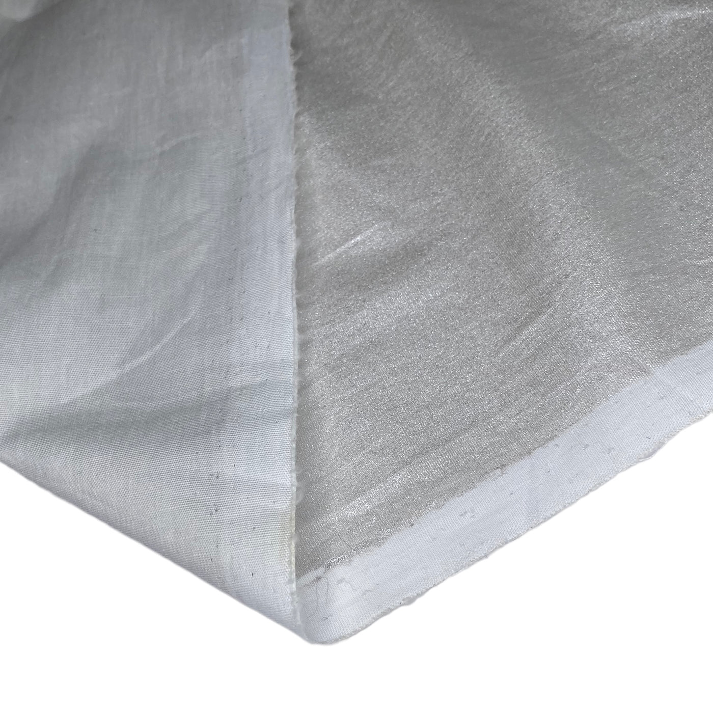 Printed Metallic Stretch Cotton - Silver