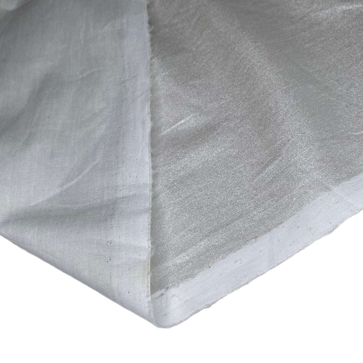 Printed Metallic Stretch Cotton - Silver