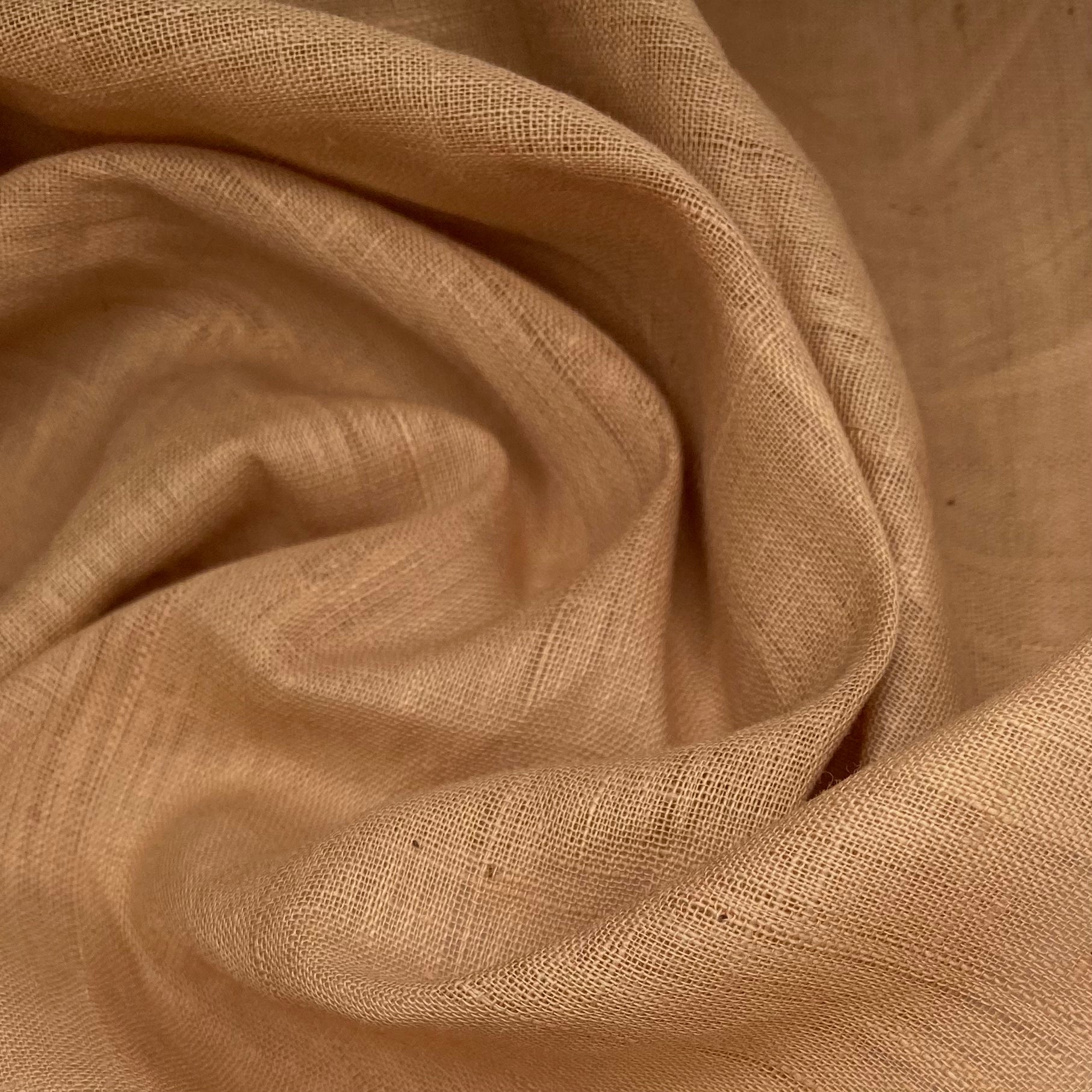 Slubbed Cotton Gauze - Brown