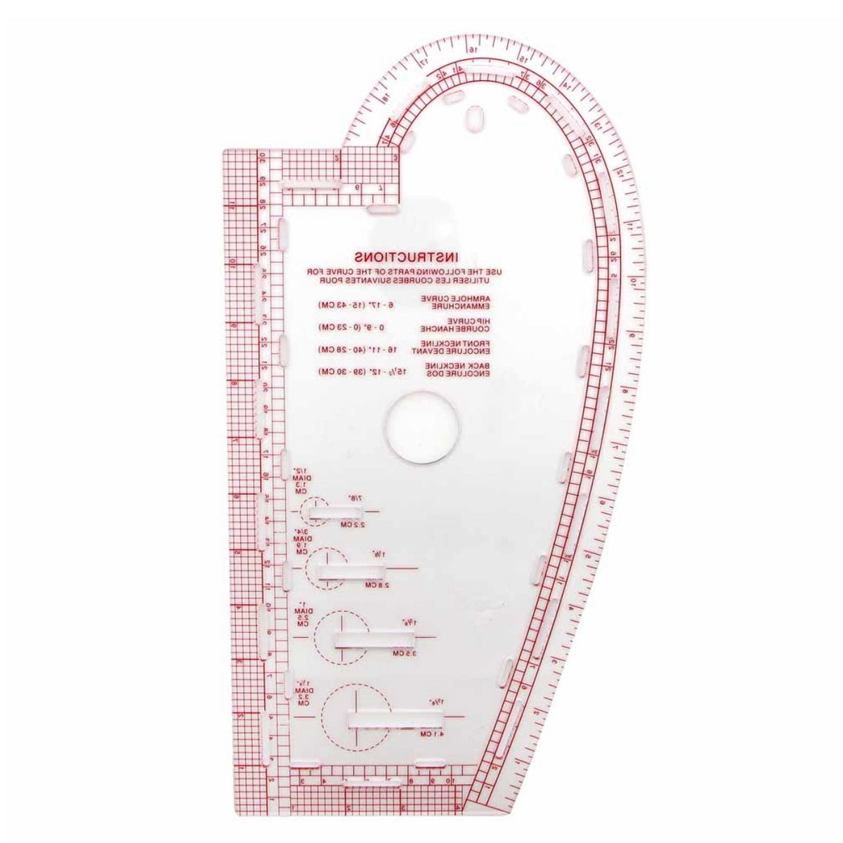 Pattern Mr. King Ruler Curve Ruler · King Textiles