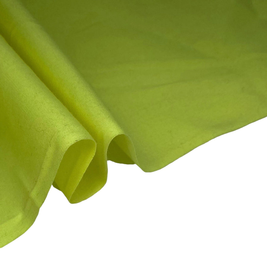 Poly/Cotton Broadcloth 44” - Neon Yellow