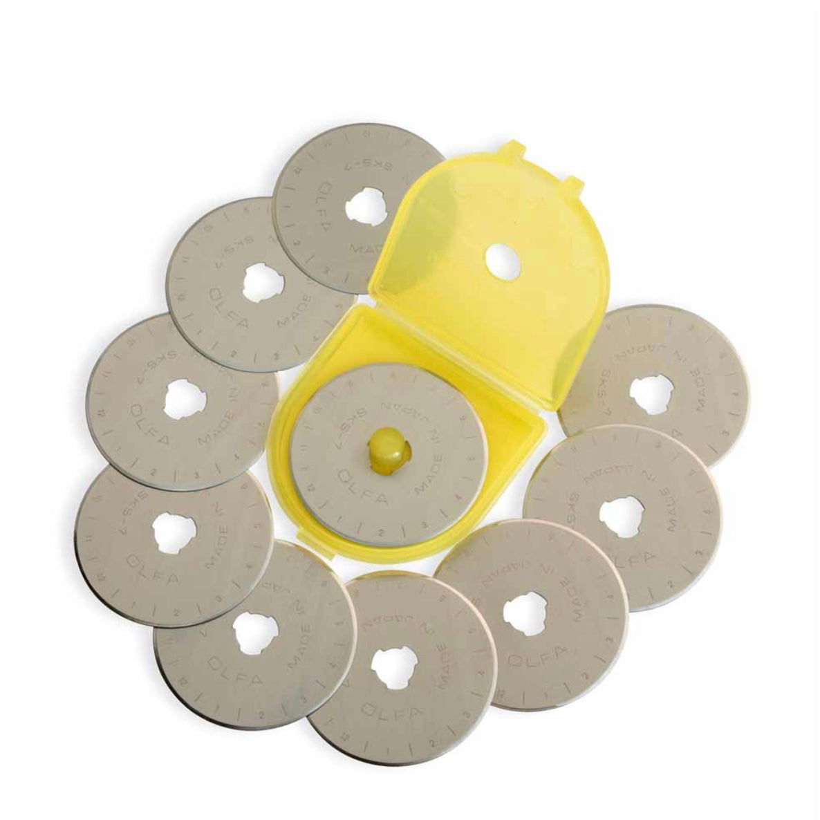 Olfa Tungsten Tool Steel Rotary Blade - 45mm - 10pc