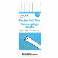 Double Fold Bias Tape - 6mm x 3.7m - Silver