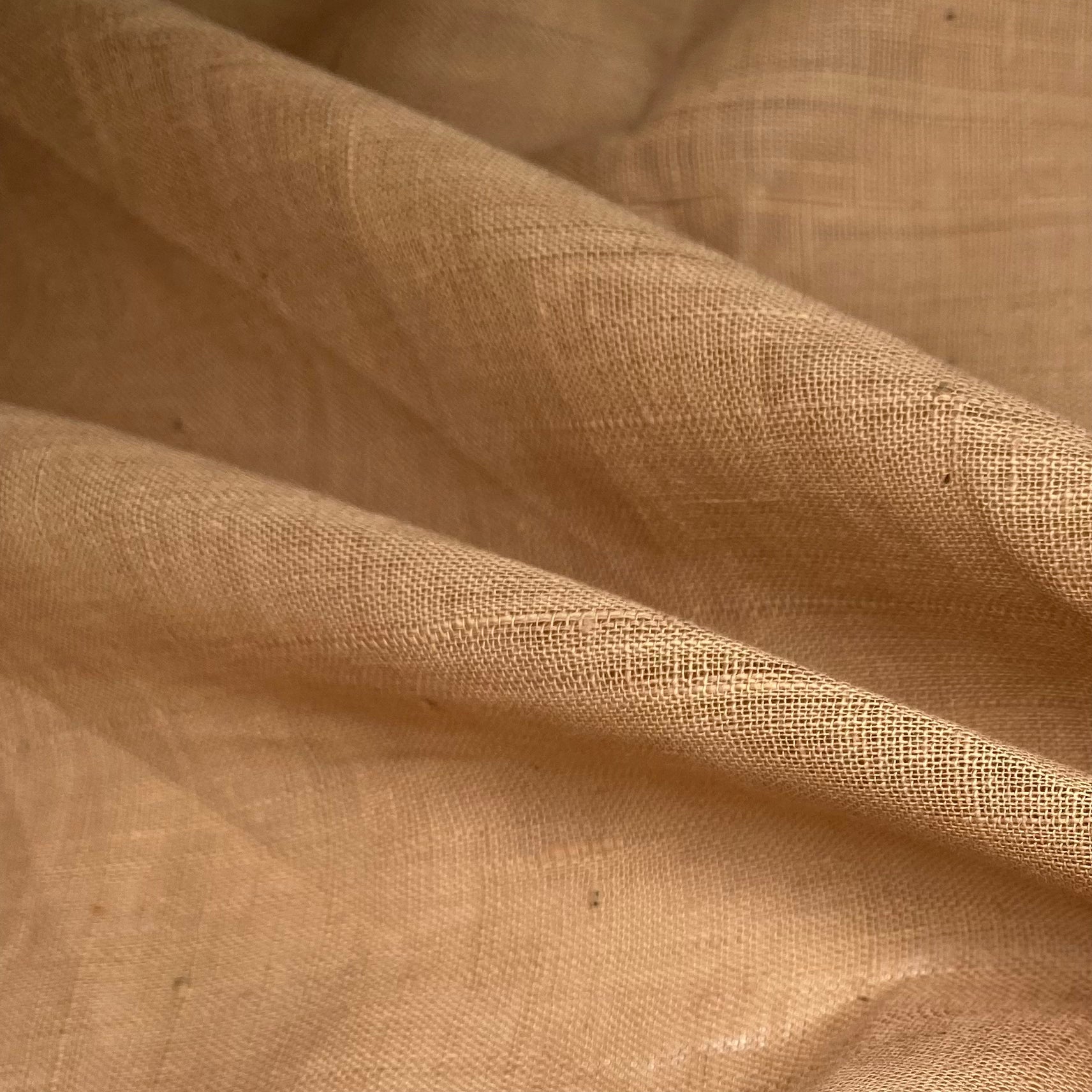 Slubbed Cotton Gauze - Brown