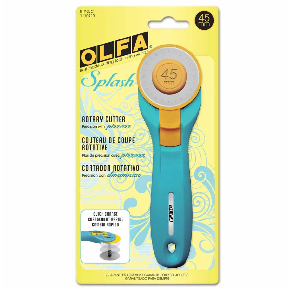 Olfa Rotary Cutter - 45mm - Aqua