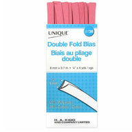 Double Fold Bias Tape - 6mm x 3.7m - Silver
