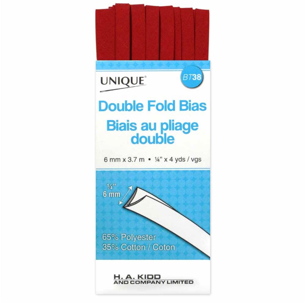 Double Fold Bias Tape - 6mm x 3.7m - Silver