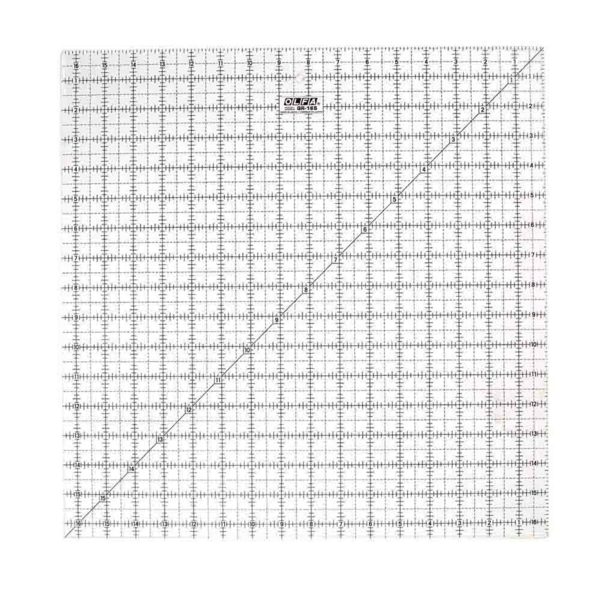 Square Frosted Acrylic Ruler - 6 1/2” x 6 1/2”