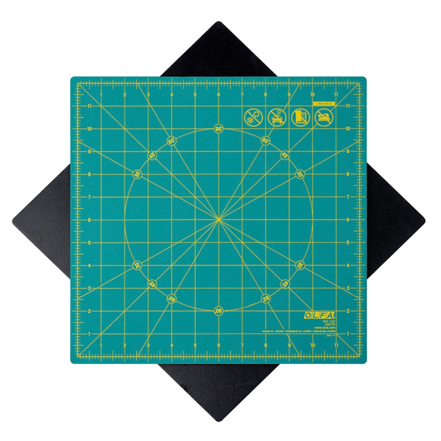 Square Rotating Cutting Mat - 12” x 12”