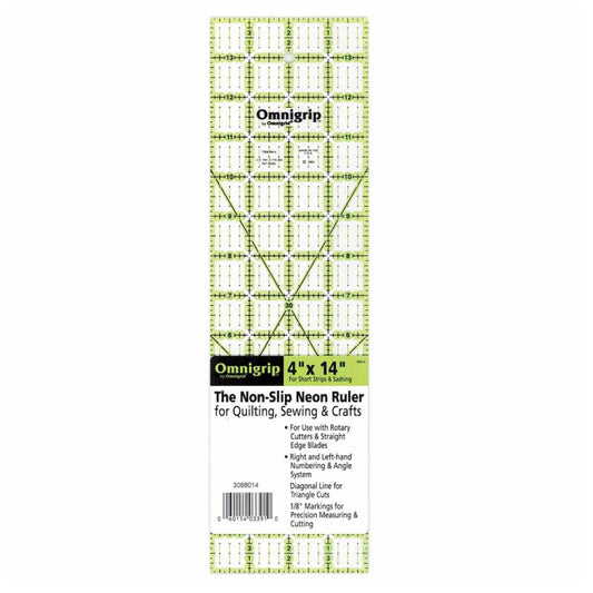 Non-Slip Ruler - 4” x 14”