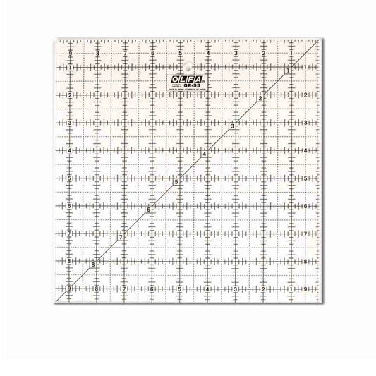 Square Frosted Acrylic Ruler - 6 1/2” x 6 1/2”